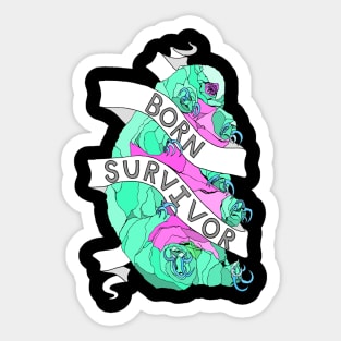 Born Survivor Tardigrade Sticker